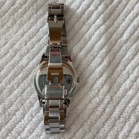 Michael Kors Colette Silver-Tone Watch with Blue Hued Crystals MK660 - Picture 5 of 6